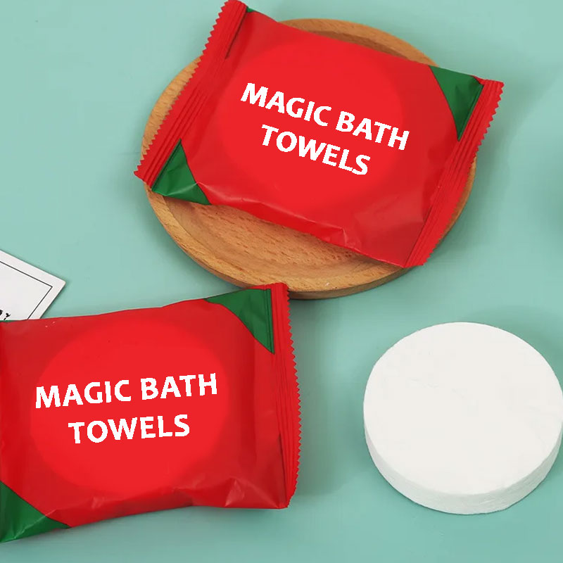 Reusable Magic Bath Towel Tissues | 100% Cotton Towels for Travel & Outdoor